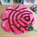 3D rug with rose shape